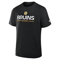 Men's Fanatics Black Boston Bruins Authentic Pro Primary T-Shirt