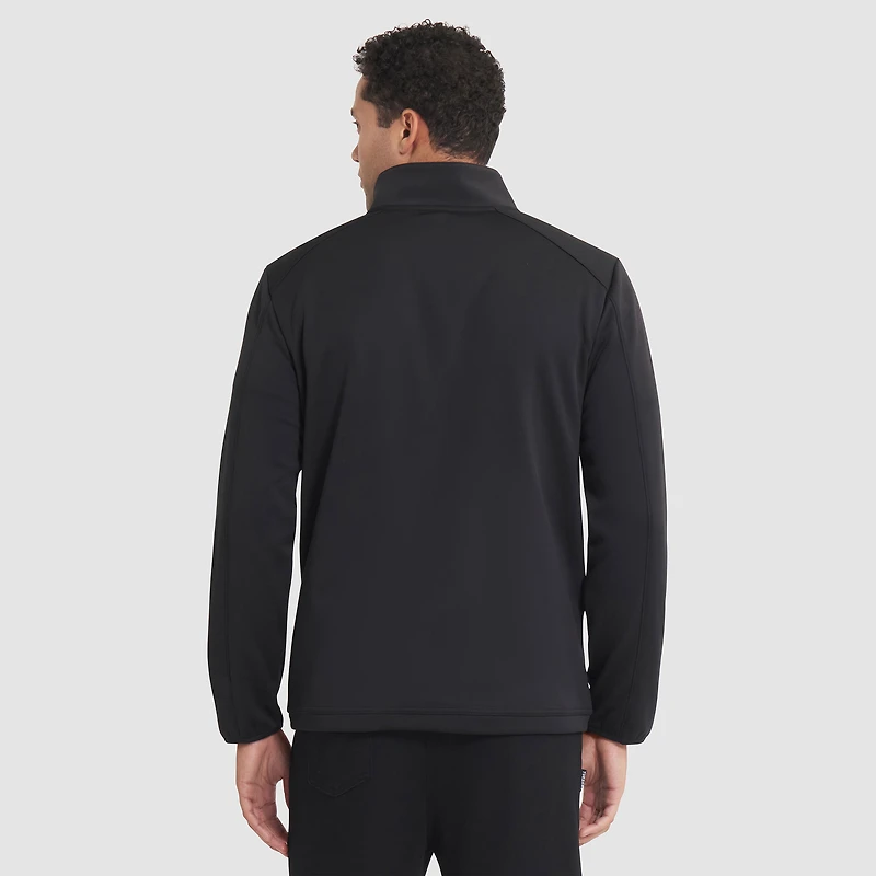 Veste zippée intégrale Fanatics noire authentique des Bruins de Boston pour homme