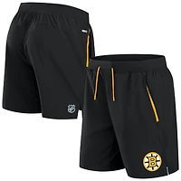 Men's Fanatics Black Boston Bruins Authentic Pro Rink Performance Shorts