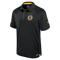 Polo authentique Pro Rink noir Fanatics pour homme des Bruins de Boston