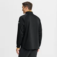 Pull raglan à quart de zip Fanatics Black Boston Bruins Authentic Pro Rink pour homme