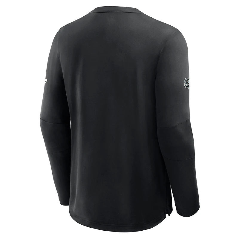 Men's Fanatics Black Boston Bruins Authentic Pro Rink Tech Long Sleeve T-Shirt