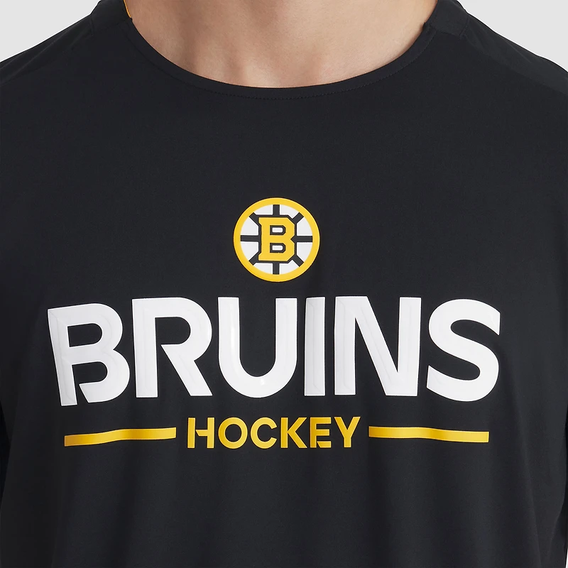 Men's Fanatics Black Boston Bruins Authentic Pro Rink Tech T-Shirt
