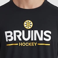 Men's Fanatics Black Boston Bruins Authentic Pro Rink Tech T-Shirt