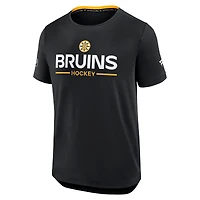 Men's Fanatics Black Boston Bruins Authentic Pro Rink Tech T-Shirt