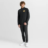 Men's Fanatics Black Boston Bruins Authentic Pro Rink Training Quarter-Zip Pullover