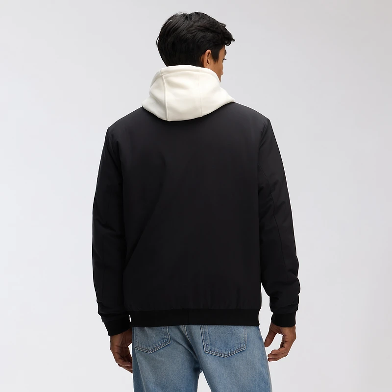 Men's Fanatics Black Boston Bruins Authentic Pro Road Lightweight Full-Zip Bomber Jacket