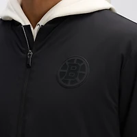 Men's Fanatics Black Boston Bruins Authentic Pro Road Lightweight Full-Zip Bomber Jacket