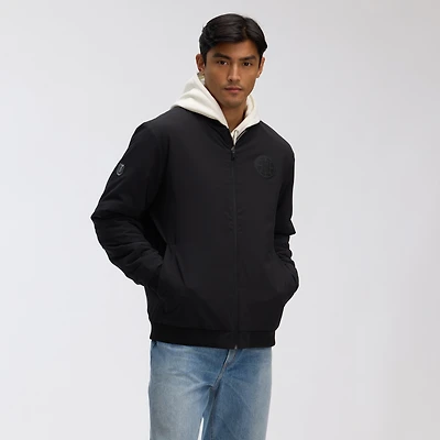 Men's Fanatics Black Boston Bruins Authentic Pro Road Lightweight Full-Zip Bomber Jacket