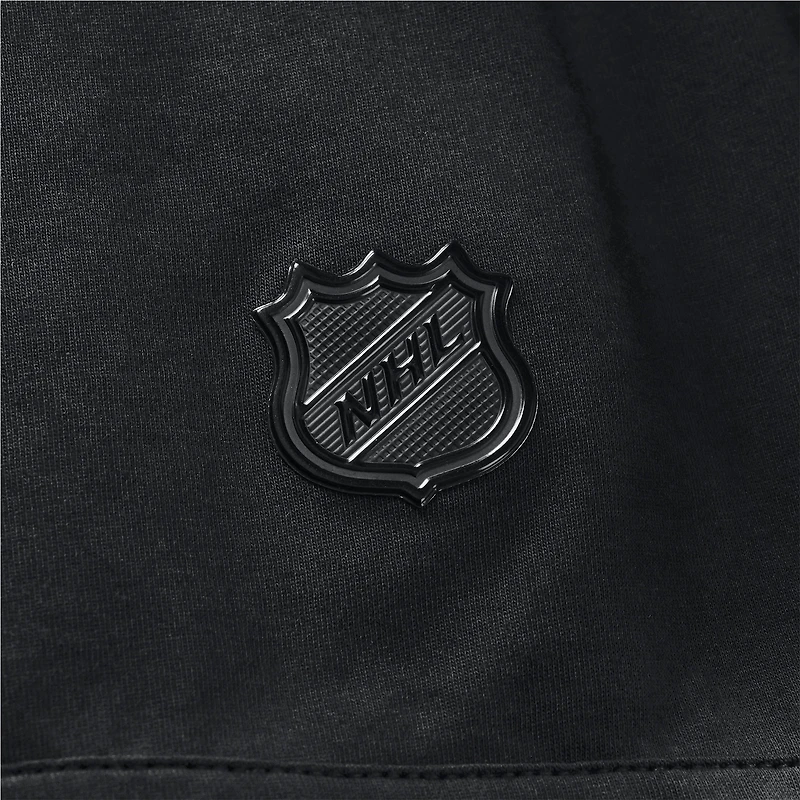Sweat à capuche manches courtes Fanatics noir authentique des Bruins de Boston pour homme