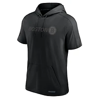 Men's Fanatics Black Boston Bruins Authentic Pro Road Short Sleeve Hoodie