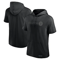 Men's Fanatics Black Boston Bruins Authentic Pro Road Short Sleeve Hoodie