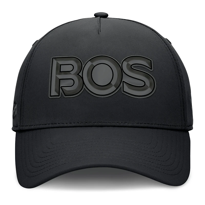 Men's Fanatics Black Boston Bruins Authentic Pro Road Team Code Flex Hat