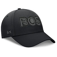 Casquette Fanatics noire authentique pour homme des Bruins de Boston, équipe route professionnelle, Code Flex