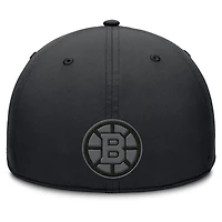 Casquette Fanatics noire authentique pour homme des Bruins de Boston, équipe route professionnelle, Code Flex