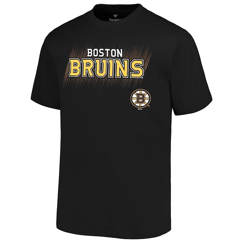 Men's Fanatics Black Boston Bruins Big & Tall Wordmark T-Shirt