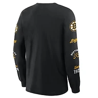 Men's Fanatics Black Boston Bruins Boxed Legacy Long Sleeve T-Shirt