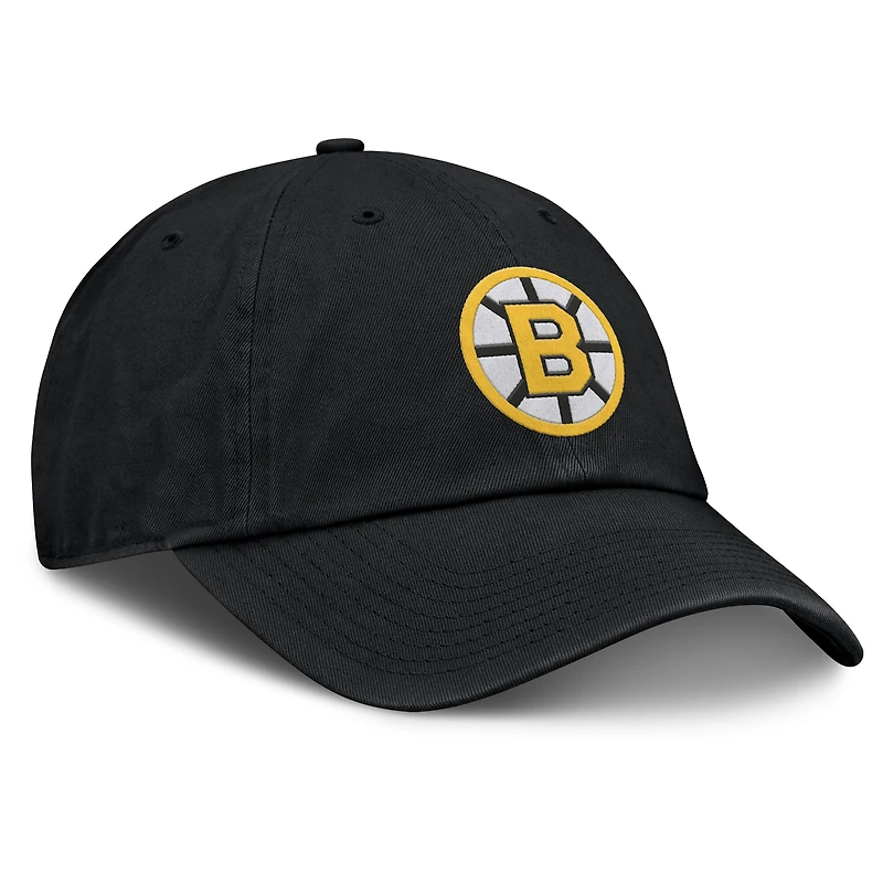 Casquette ajustable Fanatics pour homme, collection Decades des Bruins de Boston, noire