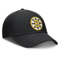 Casquette ajustable Fanatics Force Boston Bruins noire pour homme