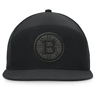 Men's Fanatics Black Boston Bruins Front Office Adjustable Hat