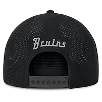 Men's Fanatics Black Boston Bruins Front Office Performance A-Frame Adjustable Hat