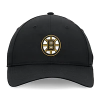 Men's Fanatics Black Boston Bruins Front Office Ripstop Adjustable Hat