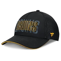 Casquette Fundamental Flex noire pour hommes de Fanatics Boston Bruins