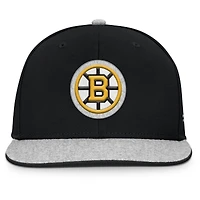 Casquette snapback Fanatics noire pour homme des Boston Bruins Fundamentals Loden