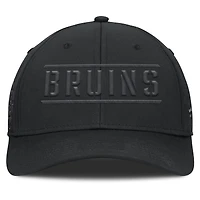 Casquette Fanatics noire pour homme Boston Bruins Fundamentals Ruck Up Flex