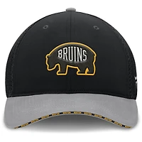 Men's Fanatics Black Boston Bruins Fundamentals Span Flex Hat