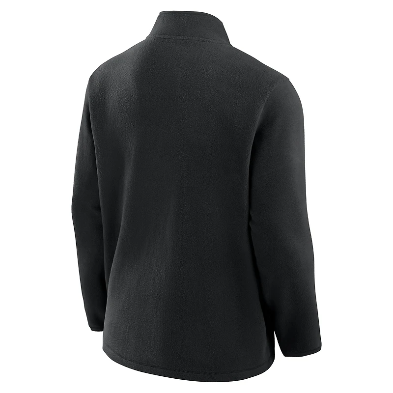 Veste polaire entièrement zippée Fanatics noire Boston Bruins Home Ice pour homme
