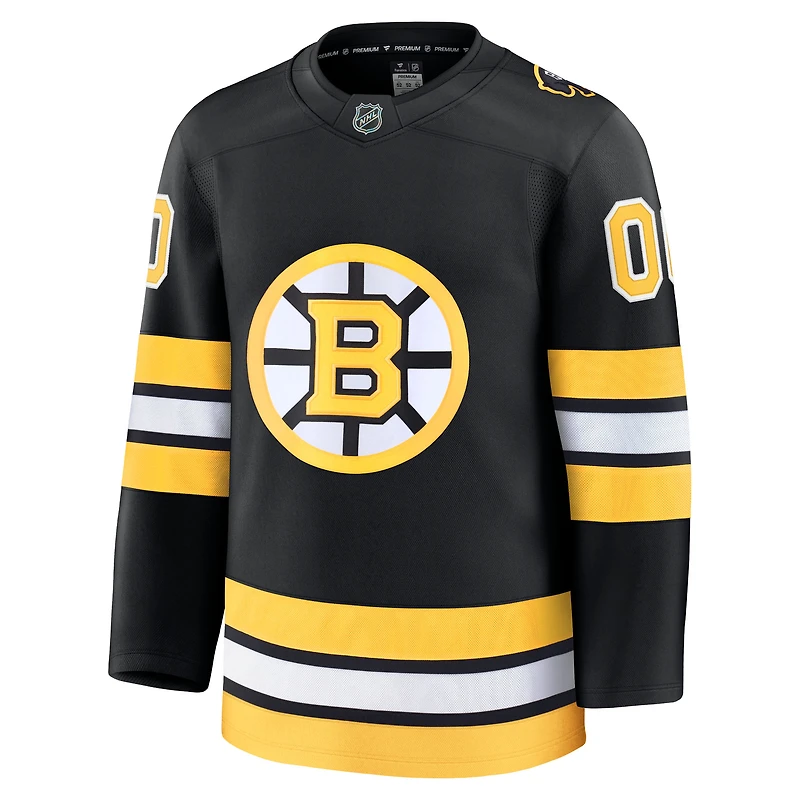 Men's Fanatics  Black Boston Bruins Home Premium Custom Jersey