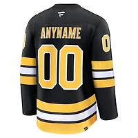 Men's Fanatics  Black Boston Bruins Home Premium Custom Jersey