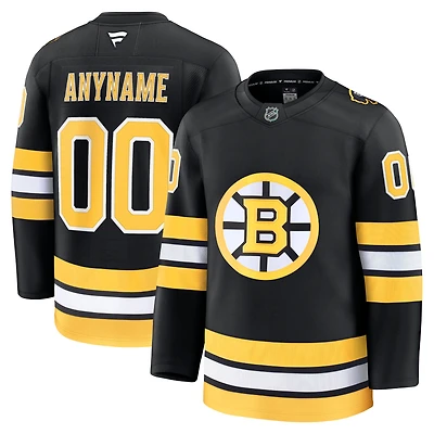 Maillot personnalisé haut de gamme noir Fanatics des Bruins Boston à domicile pour hommes