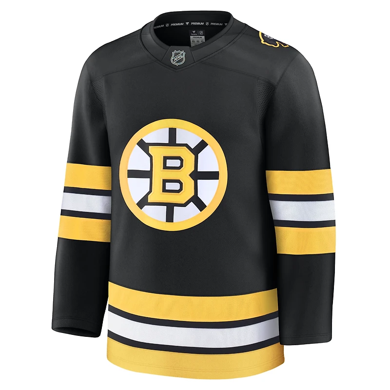 Maillot domicile premium noir Fanatics pour homme des Bruins de Boston
