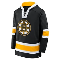 Sweat à capuche en polaire noir Boston Bruins Inside Line Fanatics pour hommes