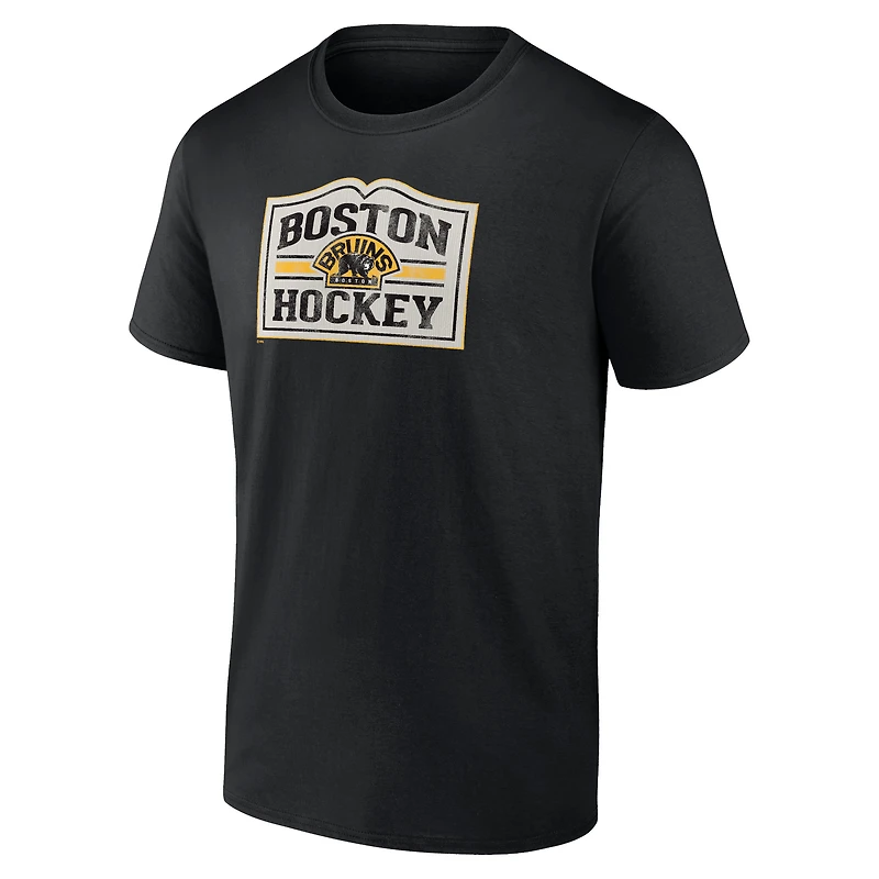 T-shirt local noir des Bruins de Boston Fanatics pour hommes