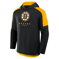 Sweat à capuche noir Fanatics pour homme, style transitionnel, des Bruins de Boston