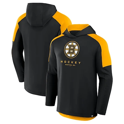 Sweat à capuche noir Fanatics pour homme, style transitionnel, des Bruins de Boston