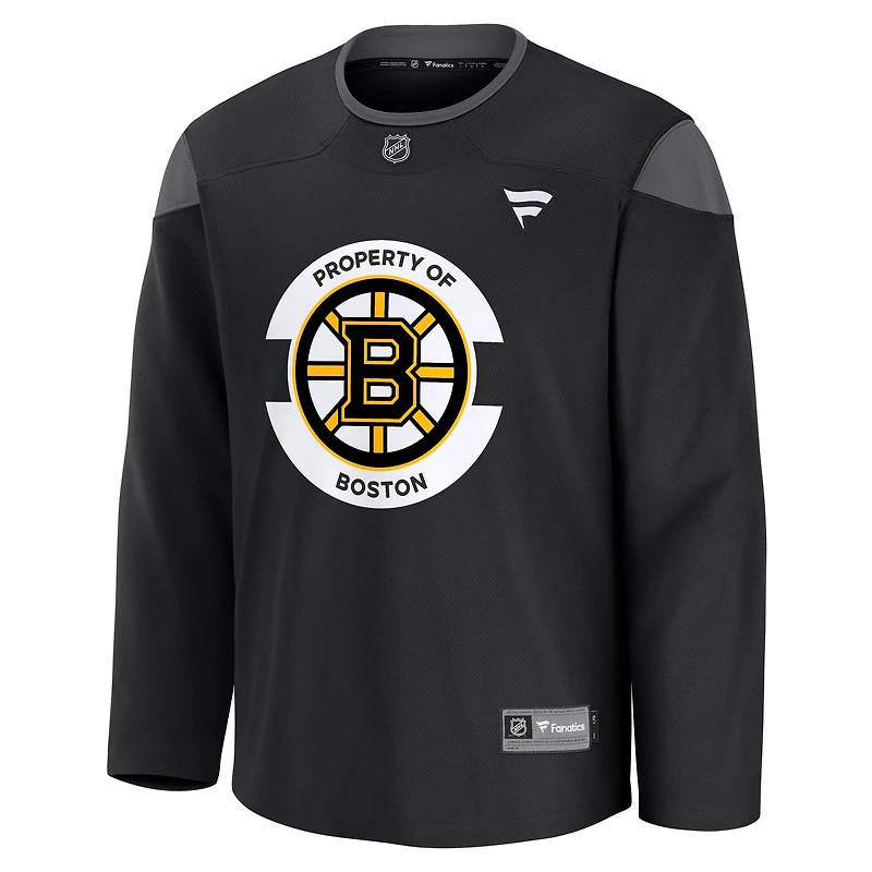Men's Fanatics Black Boston Bruins Practice Jersey