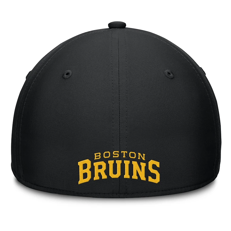 Men's Fanatics Black Boston Bruins Primary Logo Flex Hat