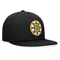 Men's Fanatics Black Boston Bruins Primary Logo Snapback Hat