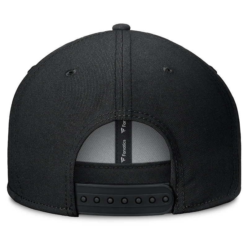 Casquette snapback noire Fanatics pour homme avec logo principal des Bruins de Boston