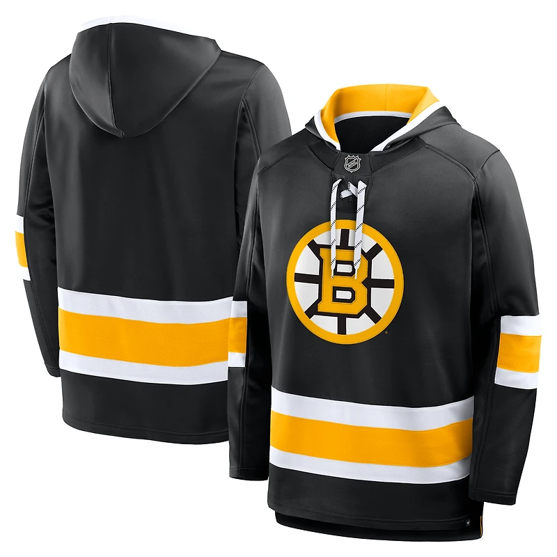Sweat à capuche polaire noir Fanatics pour hommes des Bruins de Boston Prime Time