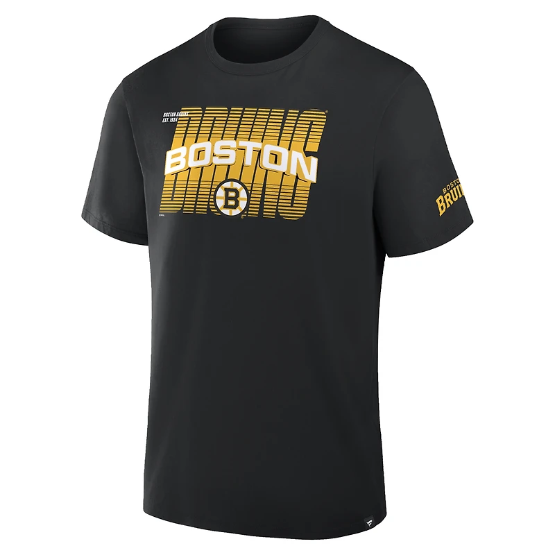 Men's Fanatics Black Boston Bruins Team Vision Legacy T-Shirt
