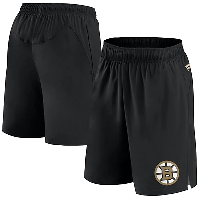 Short de performance technique noir Boston Bruins Fanatics pour homme