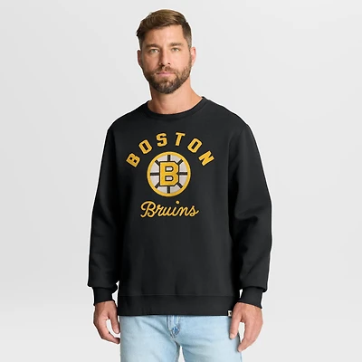 Men's Fanatics Black Boston Bruins Vintage Stickler Sweatshirt