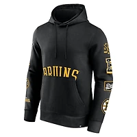 Men's Fanatics Black Boston Bruins Wild Winner Pullover Hoodie