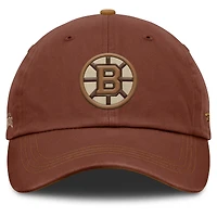 Men's Fanatics  Brown Boston Bruins Fall Leaves Timber Adjustable Hat