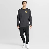 Men's Fanatics Charcoal Boston Bruins Authentic Pro Rink Raglan Hoodie